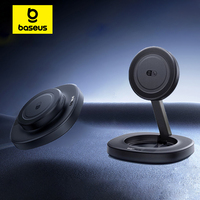 Baseus Magnetic Wireless Charger Qi2 15W Foldable Adjustable Viewing Angle For iPhone 17 16 15 14 13 12 AirPods 2nd 3rd Gen Pro