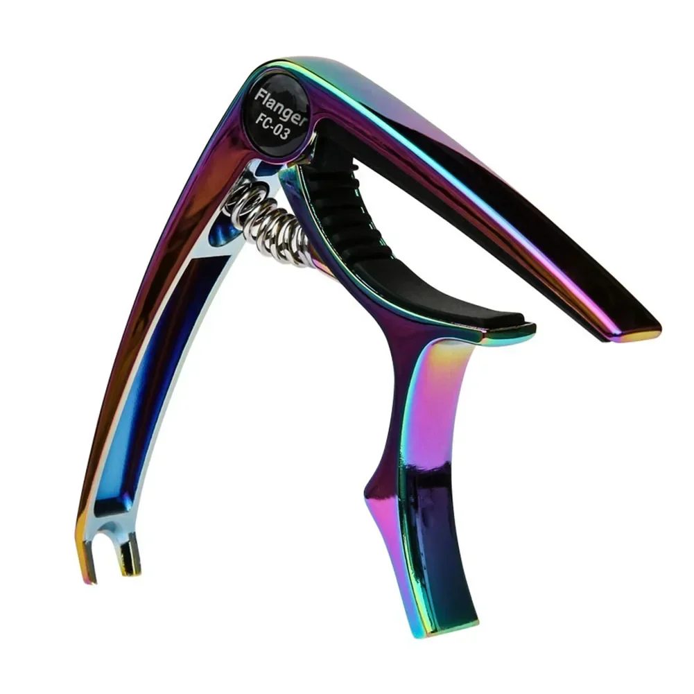 

Guitar Capo Quick Change Colorful Design Adjustable Width Rubber Pads Stainless Steel Construction Easy to Handle