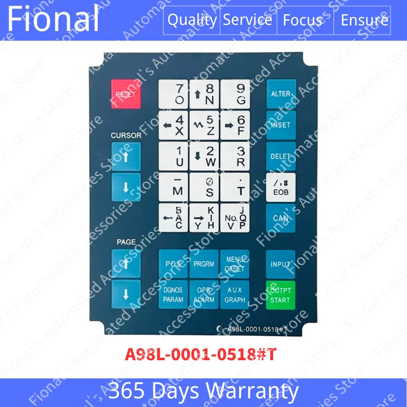 Hot For Fanuc OT - A98L-0001-0518#T Membrane Switch Button A98L-0001-0518#M 02 Keypad Film Membrane Keyboard