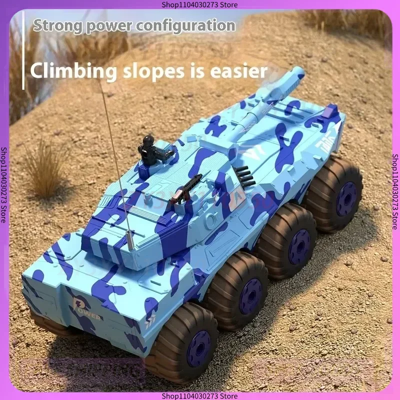 Réservoir télécommandé RC pour adultes – Véhicule blindé anfibieux avec modèle de jouet d'accélération proportionnelle complète