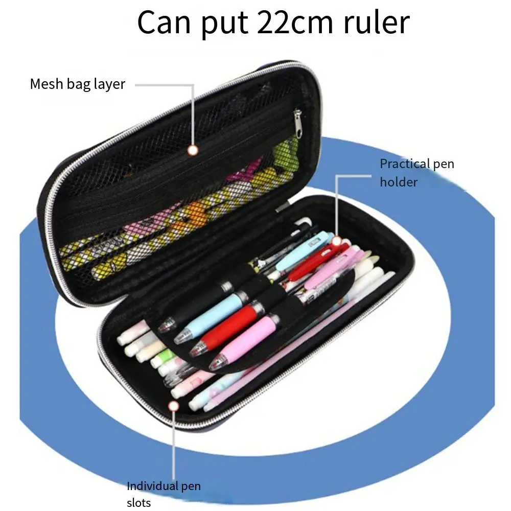 Durable 3D Stationery Box 3-Layers Creative Pencil Bag Boy Gift Large Capacity Pencil Case Adults