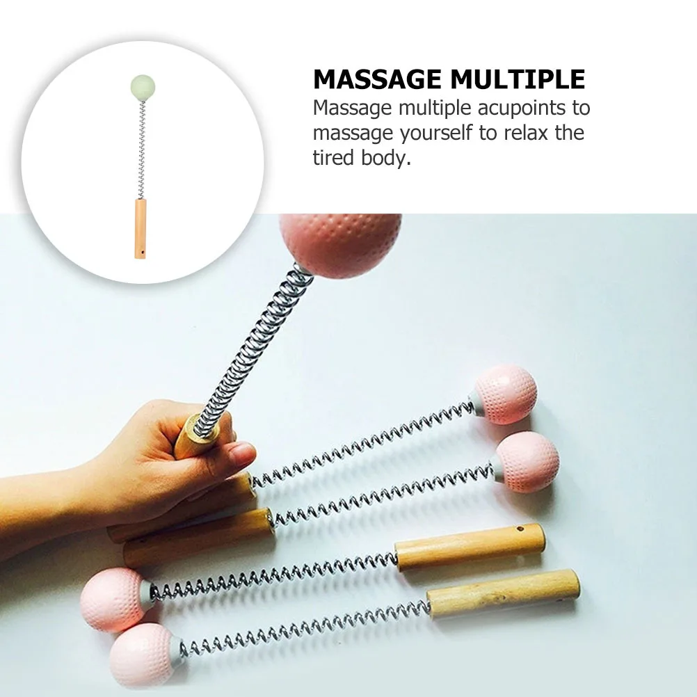 

портативный массажный молоток для релаксации тела, ручной массажер, легкий, прочный, здоровый, с деревянной ручкой, простой в использовании