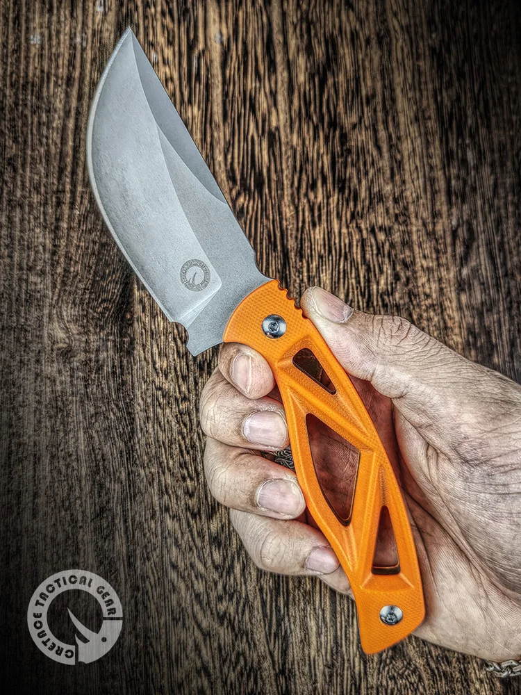 

CRETACE Fixed Blade Knife JUICE Series DC53 Orange G10 Knives EDC Outdoor Hunting Survival Bushcraft Combat Self Defense Knife