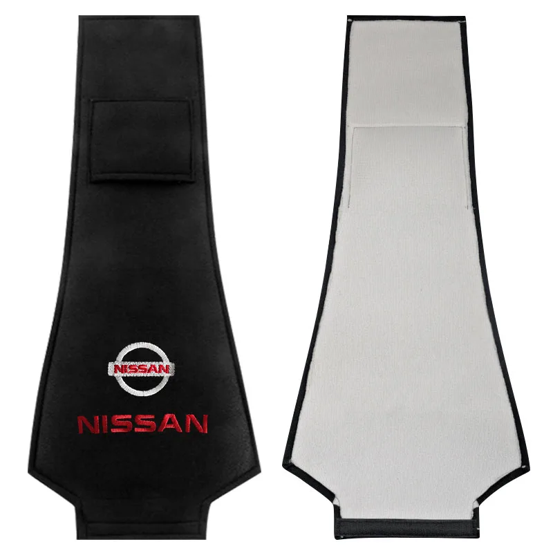 For Nissan Nismo Almera Tiida Juke Teana Qashqai 350Z 370Z GTR Car Logo Headrest Cushion Cover Auto Badge Head Neck Pillow Case