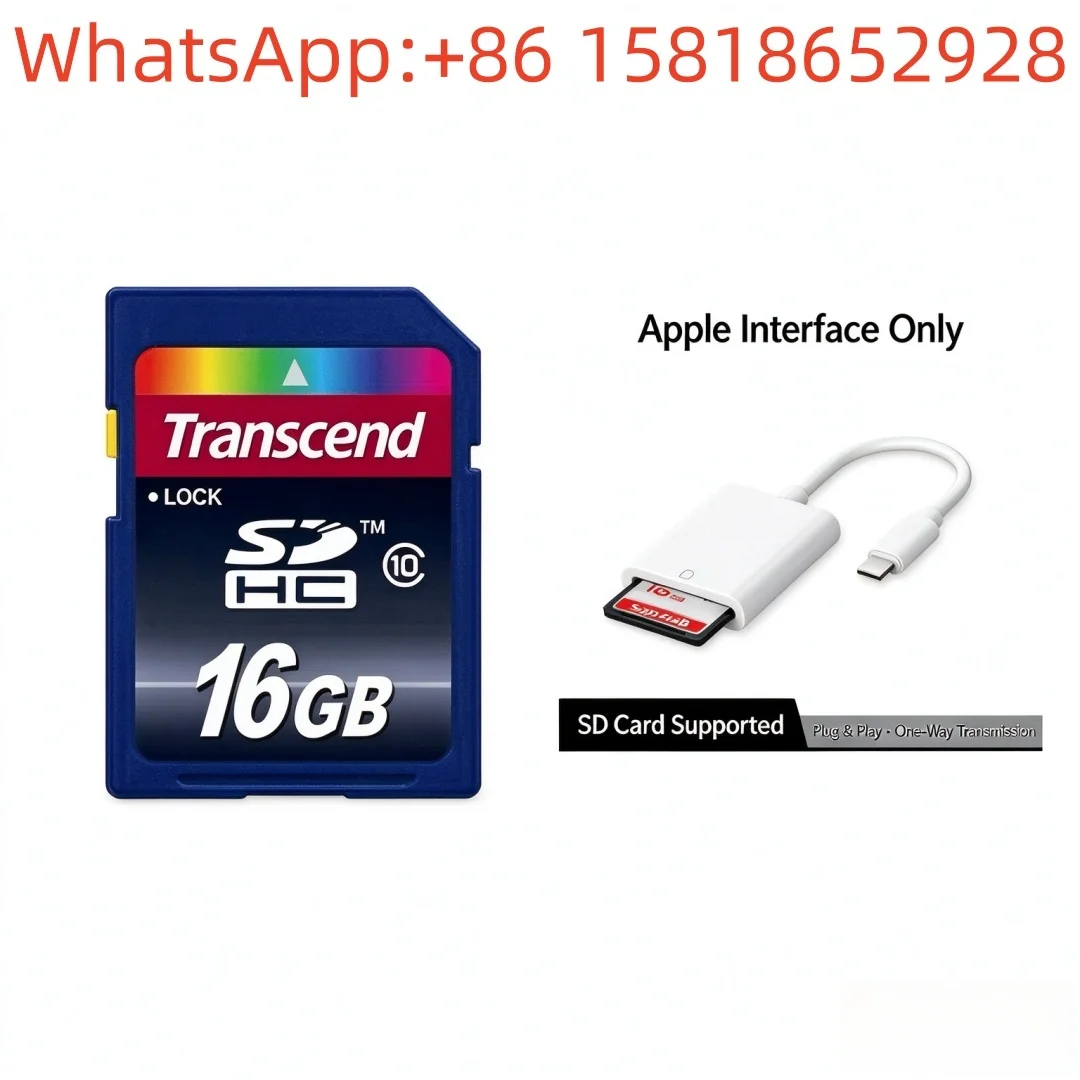 1PCS Car Dash Cam Memory Card 16GB High-Speed SD Card for Vehicle FAT32 Storage Card Class 10