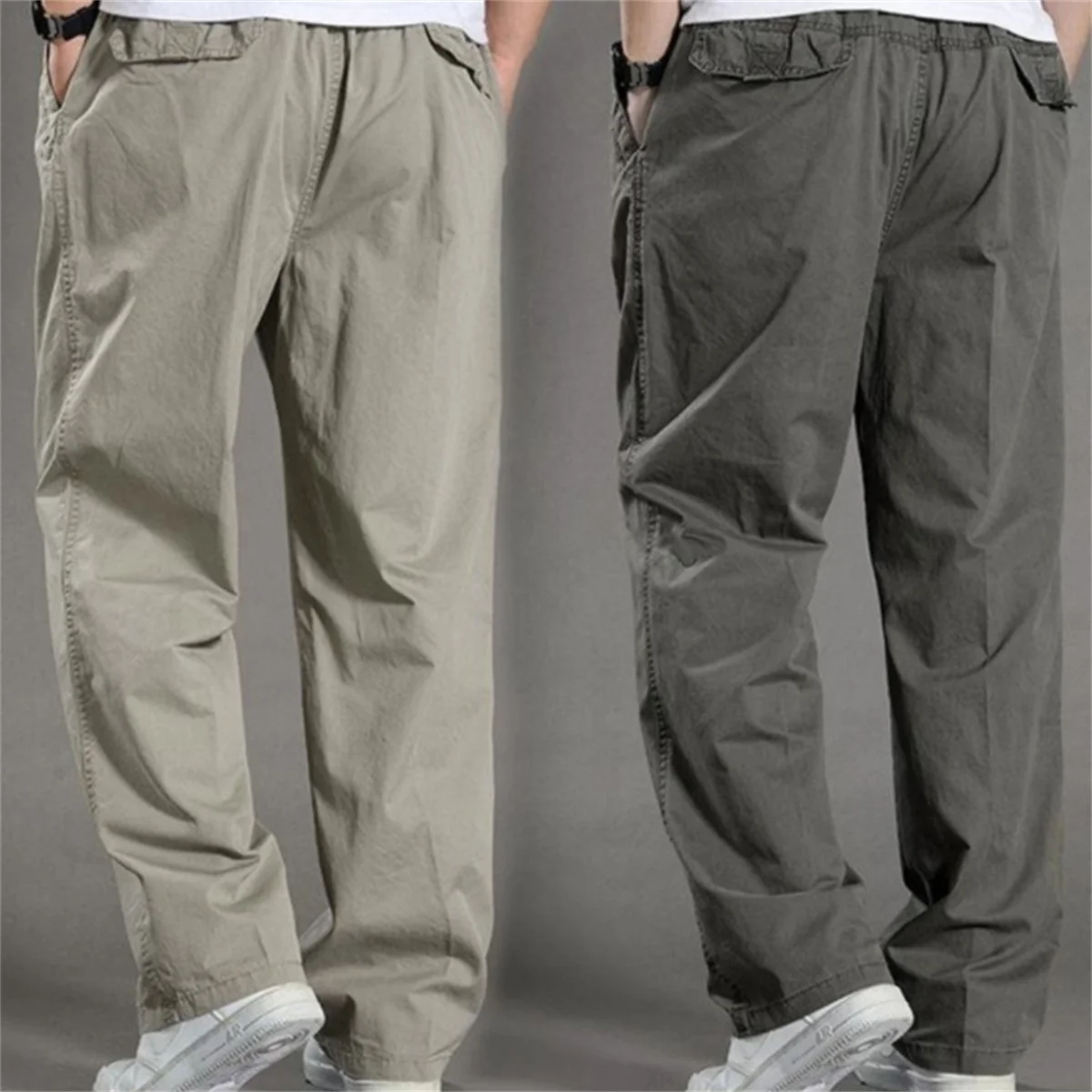 

Мужские брюки-карго, лето-весна, хлопковая рабочая одежда, хлопковые повседневные брюки большого размера для скалолазания, спортивные штаны Hombre, осенние брюки