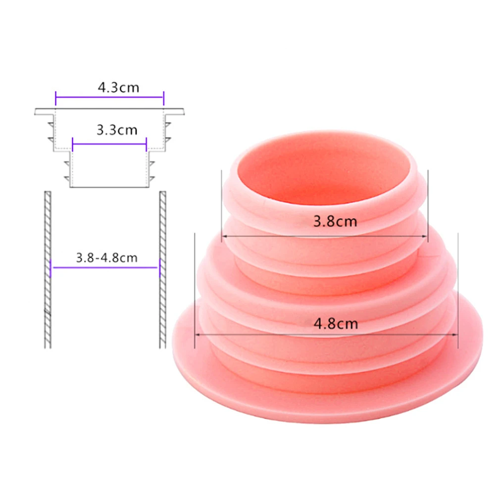 

2 Pcs Odor Sealing Ring Hose Washer Fits Washing Machine Sewer Floor Drain Flexible Closing Plug Deodorization Insect Prevention
