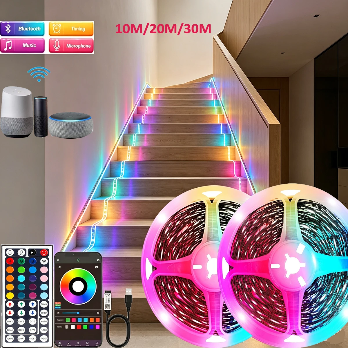 Home Decor App Free - 10M 20M 30M RGB LED Işık