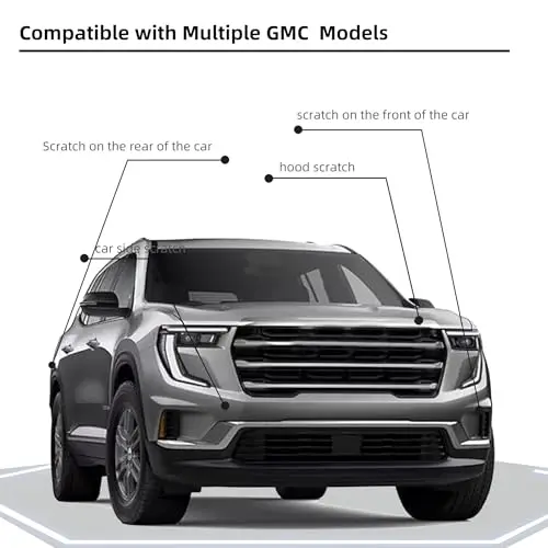Sterling Metallic(GXD/WA130H) Car Paint Touch Up Pen Compatible with GMC,Automotive Scratch Remover for Nicks & Chips Repair