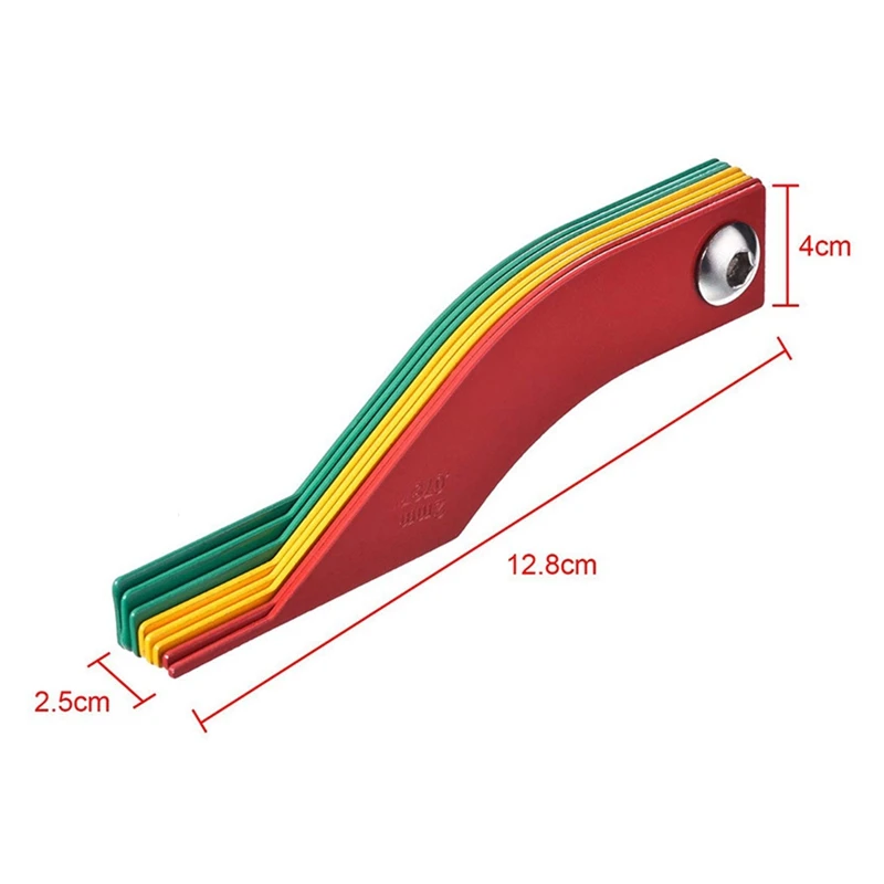 Brake Lining Thickness Gauge, Steel Automotive Brake Pad Measuring Tool, Disc And Drum Brake Lining Gauge Set