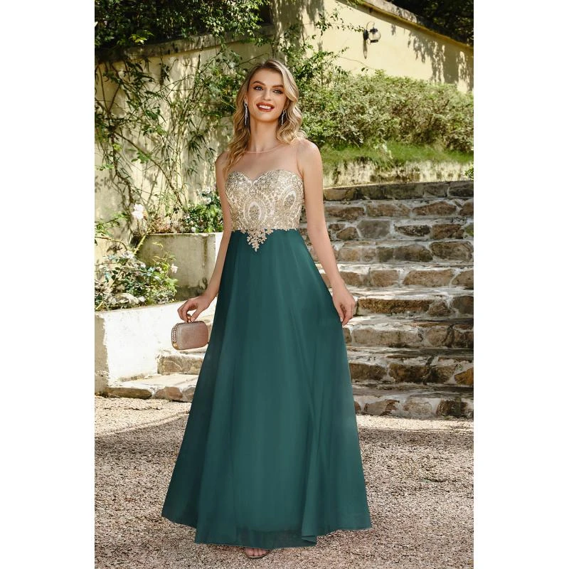 

2025 Sweetheart Lace Appliques Evening Dresses for Women Elegant Backless Robe de Soiree Chiffon Long Wedding Party Prom Gowns