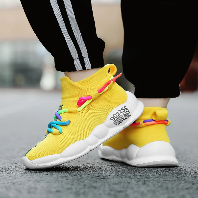2026 Kids Fashion Sneakers for Boys Girls Tennis Shoes Breathable Sports Running Shoes Children Casual Knitting Running Shoes