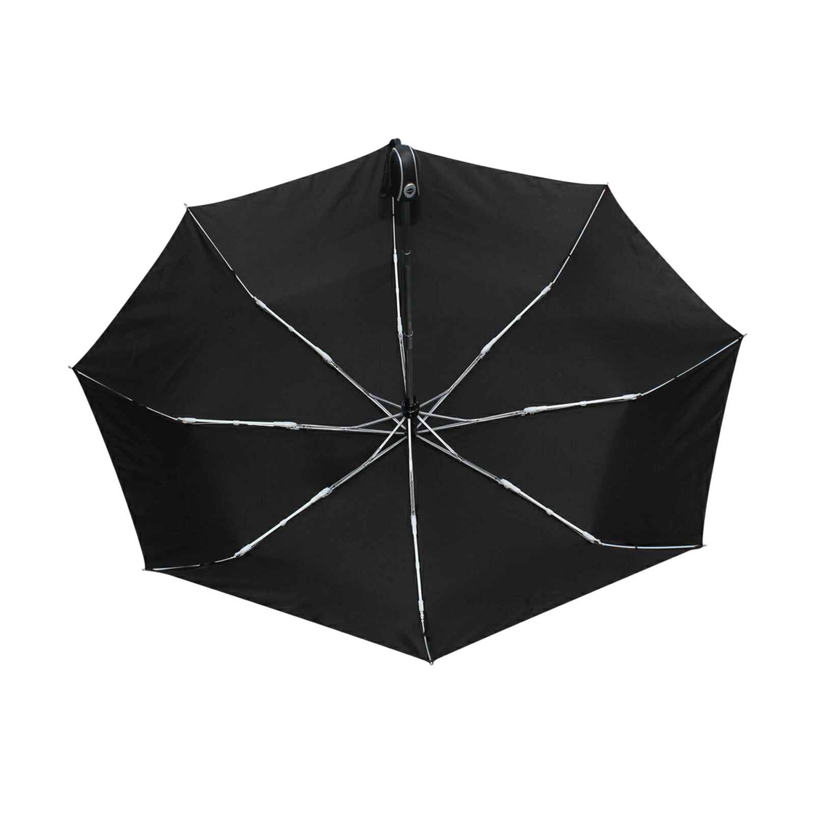 Peacock Feathers Pattern Automatic Three Folding Umbrella Rain Women Sun Protection Portable Umbrella Parasol With Black Coating