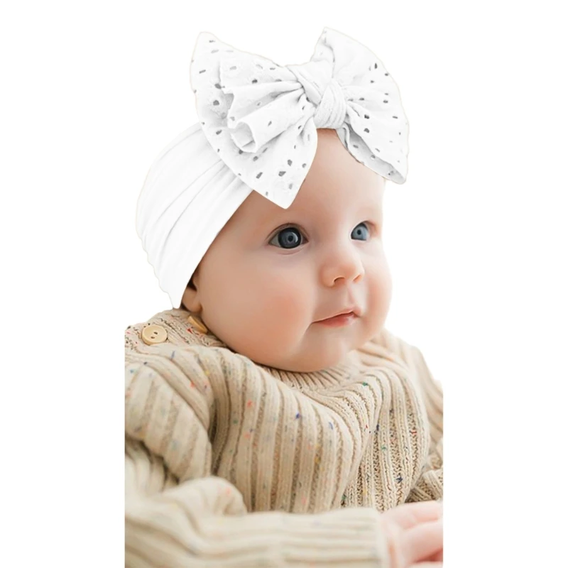 Trendy Baby Turban Headband Exquisite Baby Bow Headbands Elastic Hairband Comfortable Stretchy Hair Accessory for Girls