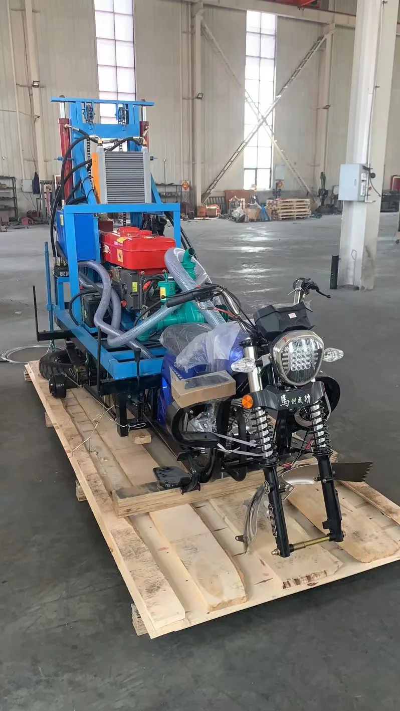 Customized Drilling Rig Machine Bore Hole 180m 200m Hydraulic Pump Tricycle Water Well Drilling Rig