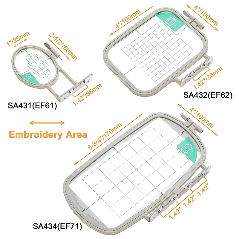 Sewing and Embroidery Hoop for Brother Innovis M280D SE600 SE270D SE350 PE550D M230E PE535 SE400 Babylock Machine Frame