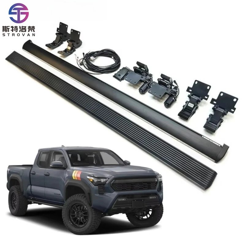 

STLF CLRAK 2024 2025 Tacoma SR5 Platform Double Cabin Four Door Electric Side Steps Power Running Boards with Led Lights