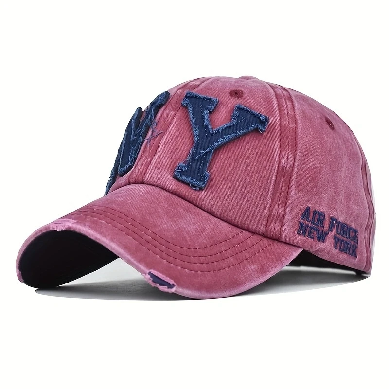 Men and Women Y2K Wind Ny Hole baseball cap outdoor sunscreen hat suitable for outdoor sports shade daily commuting