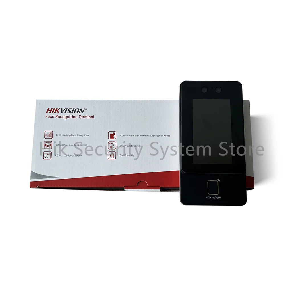 Hikvision WIFI IP ビデオインターホンドアステーション DS-K1T342MFWX-E1 4.3 インチ顔認識端末 LCD タッチスクリーン POE ドアベル