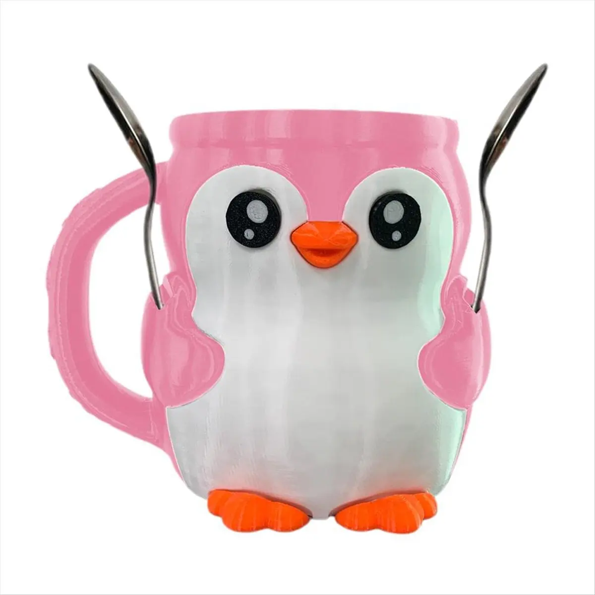 2026 Trend Cute Penguin Ice Cream Pint Holder, Penguin Ice Pint Holder, Ice Cream Pint Containers, Reusable Ice Cream Containers