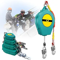 Fall Arrester Portable Telescopic Fall Protection Height For Roof Structures Personal Equipment Portable Shock Absorber Automati