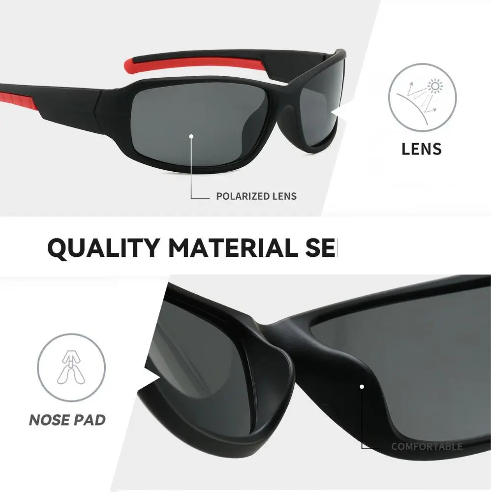 نظارات شمسية كلاسيكية عالية الجودة مضادة للوهج وحماية من الأشعة فوق البنفسجية 400 للقيادة، تصميم رياضي، نظارات ركوب الدراجات خفيفة الوزن للقيادة