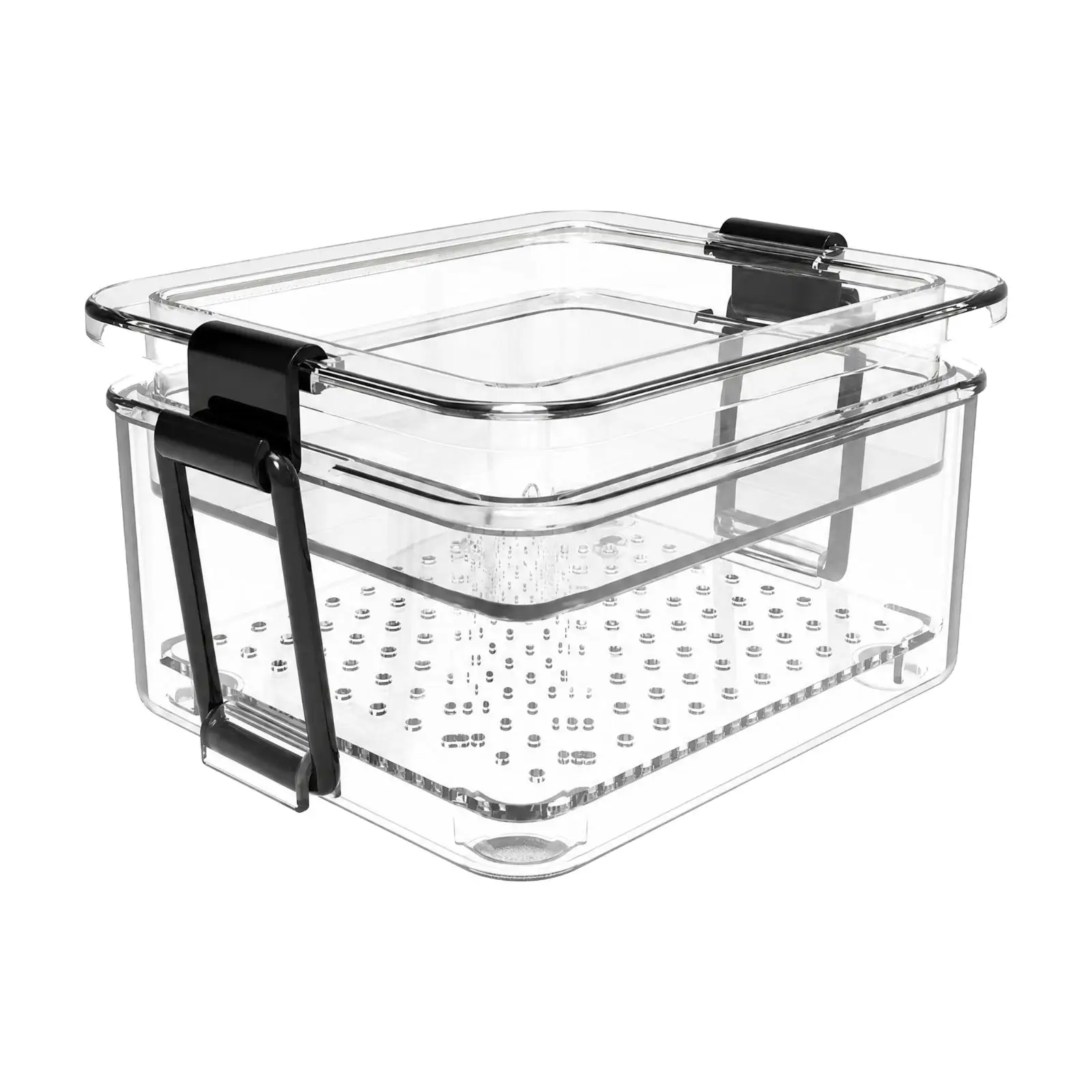Food Press Easy to Clean Transparent Rectangular Tofu Press Tofu Draining Set with Strainer Mess-Complimentary for Home Cooks