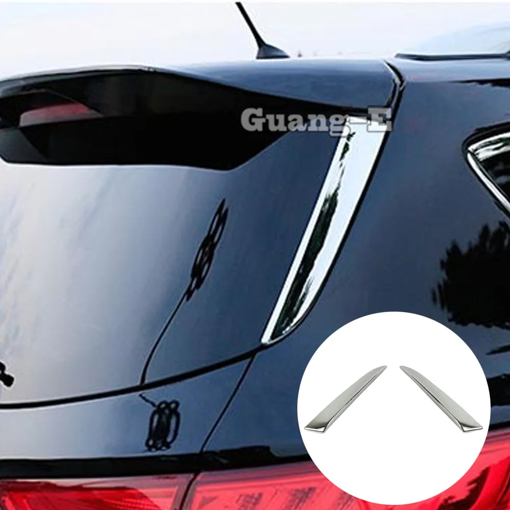 

Car ABS Rear Tail Spoiler Side Triangle Molding Window Bezel Trim For Ford Kuga Escape 2013 2014 2015 2016 2017 2018 2019 2020