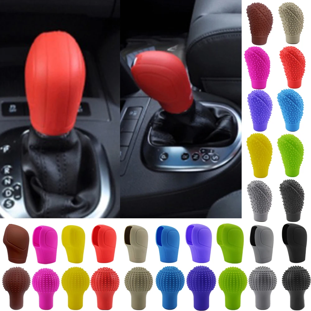 Non-Slip Shift Knob Cover For TOYOTA Avalon Avensis Allion Auris Hybrid Crown RAV4 Alphard 4Runner Hilux Silicone Gear Rod Cover