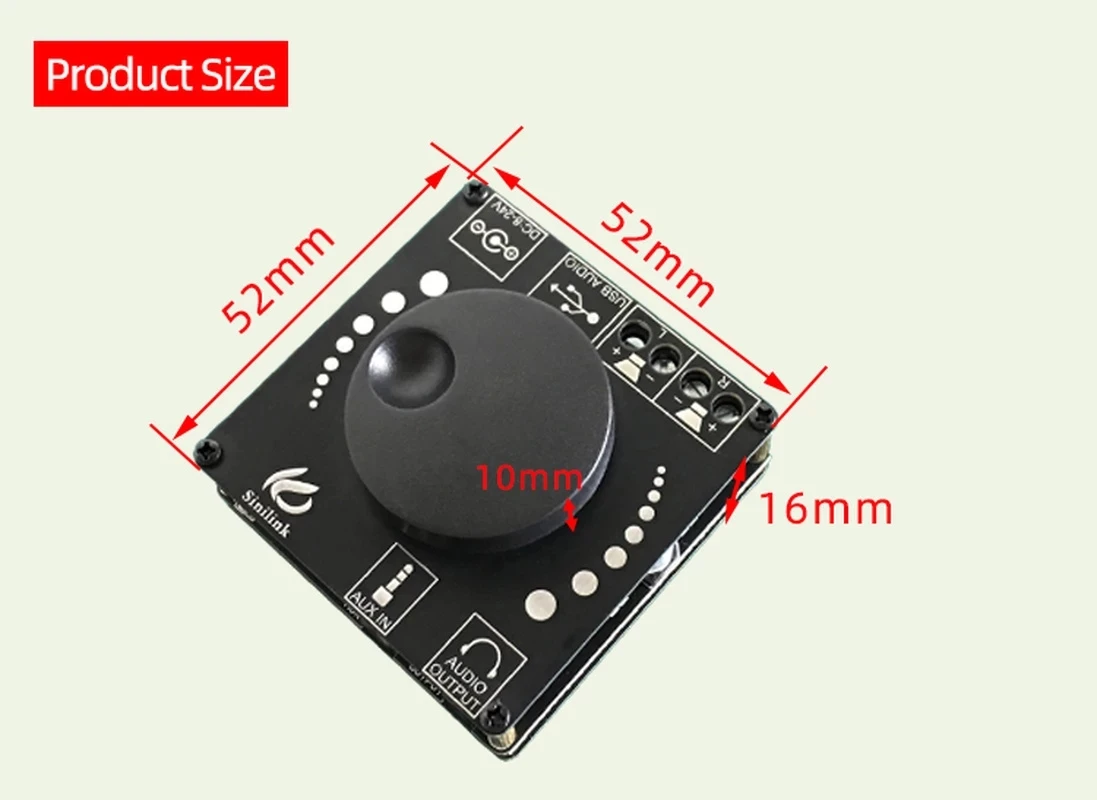 AP15H 블루투스 5.0 20W + 20W 파워 디지털 앰프 스테레오 보드, 홈 시어터, 12V, 24V, 3.5mm AUX USB