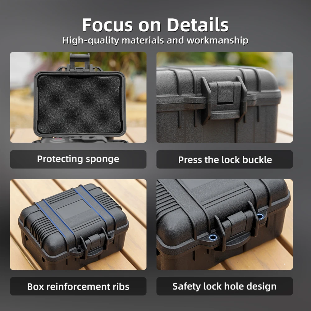 Storage Box For DJI Action 3/4/5 Pro Carrying Case Travel Bag Camera Hard Shell Shockproof Protective Case Camera Accessories
