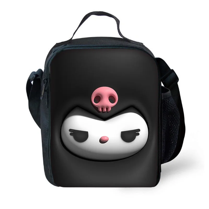 

Sanrio Cute Kuromi детская изолированная сумка большой вместимости для мальчиков и девочек, студенческая многоразовая термохолодильная сумка для пикника на открытом воздухе, ланч-бокс