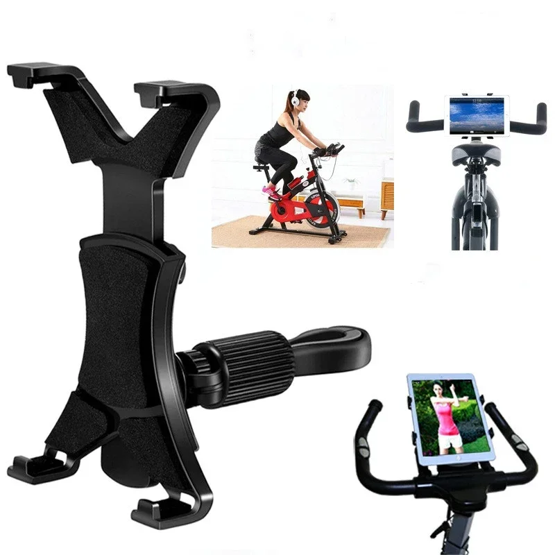 Universal 7-11 inch Adjustable in-door Treadmill Bike Bicycle Mount Stand Holder For Samsung iPad Huawei lenovo Tablet PC Holder