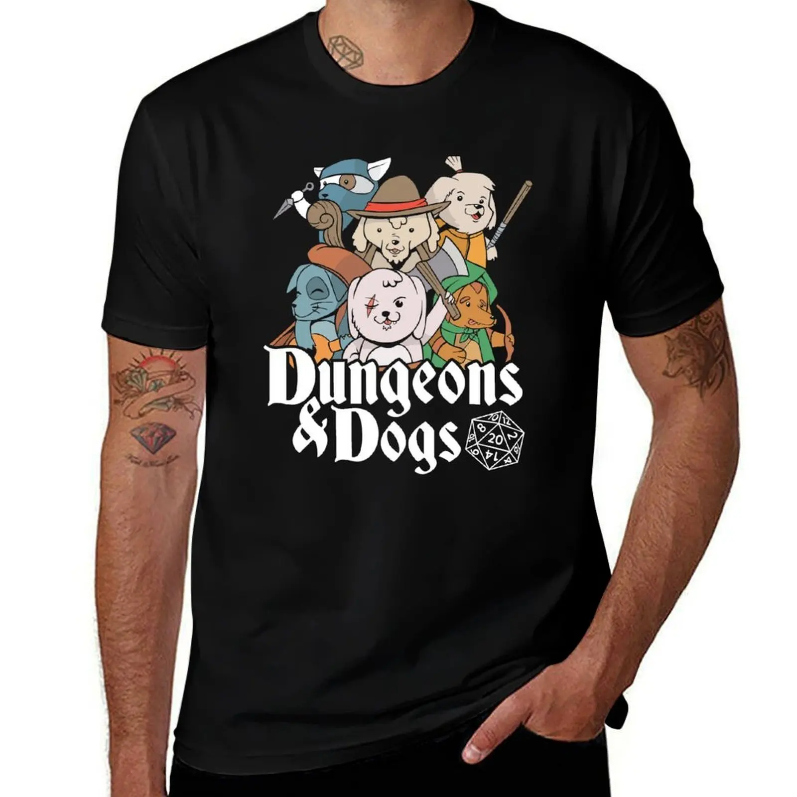

DUNGEON DOGS T-Shirt t shirts designer g man t shirts for men anime t shirts oversize T-Shirt