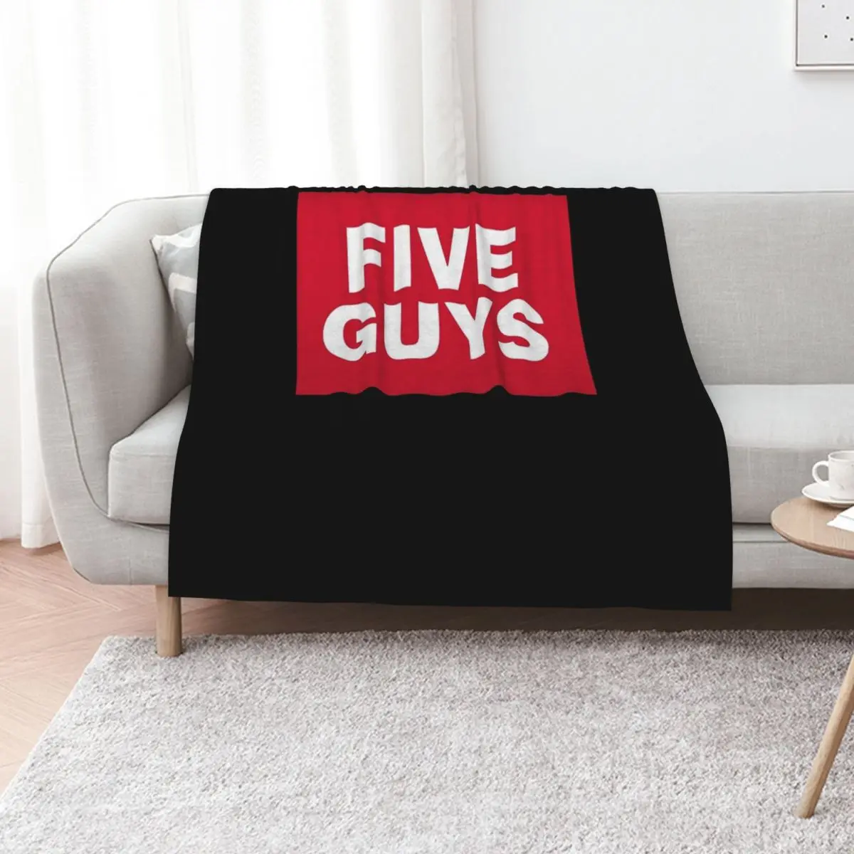 

Five Guys Logo Essential Throw Blanket Bed Fashionable Vintage Cute Plaid Heavy Blankets