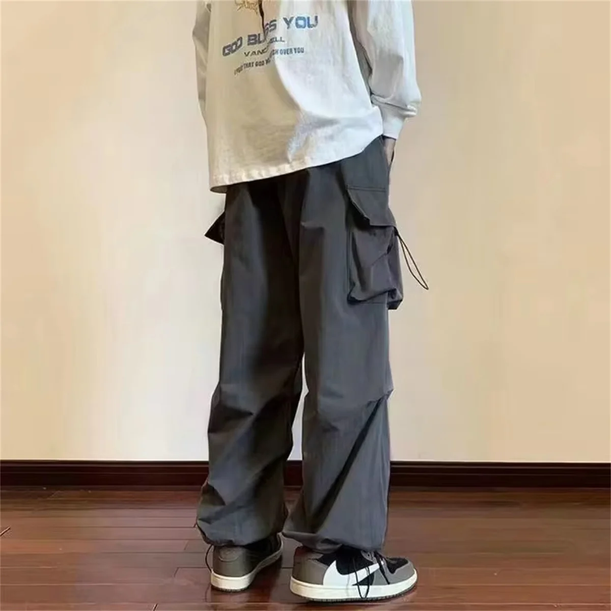 Cool Cargo Pants Women Casual Joggers Boyfriends Loose Female Hip Hop Trousers Korean Punk Pants Funny Capri Streetwear Femme