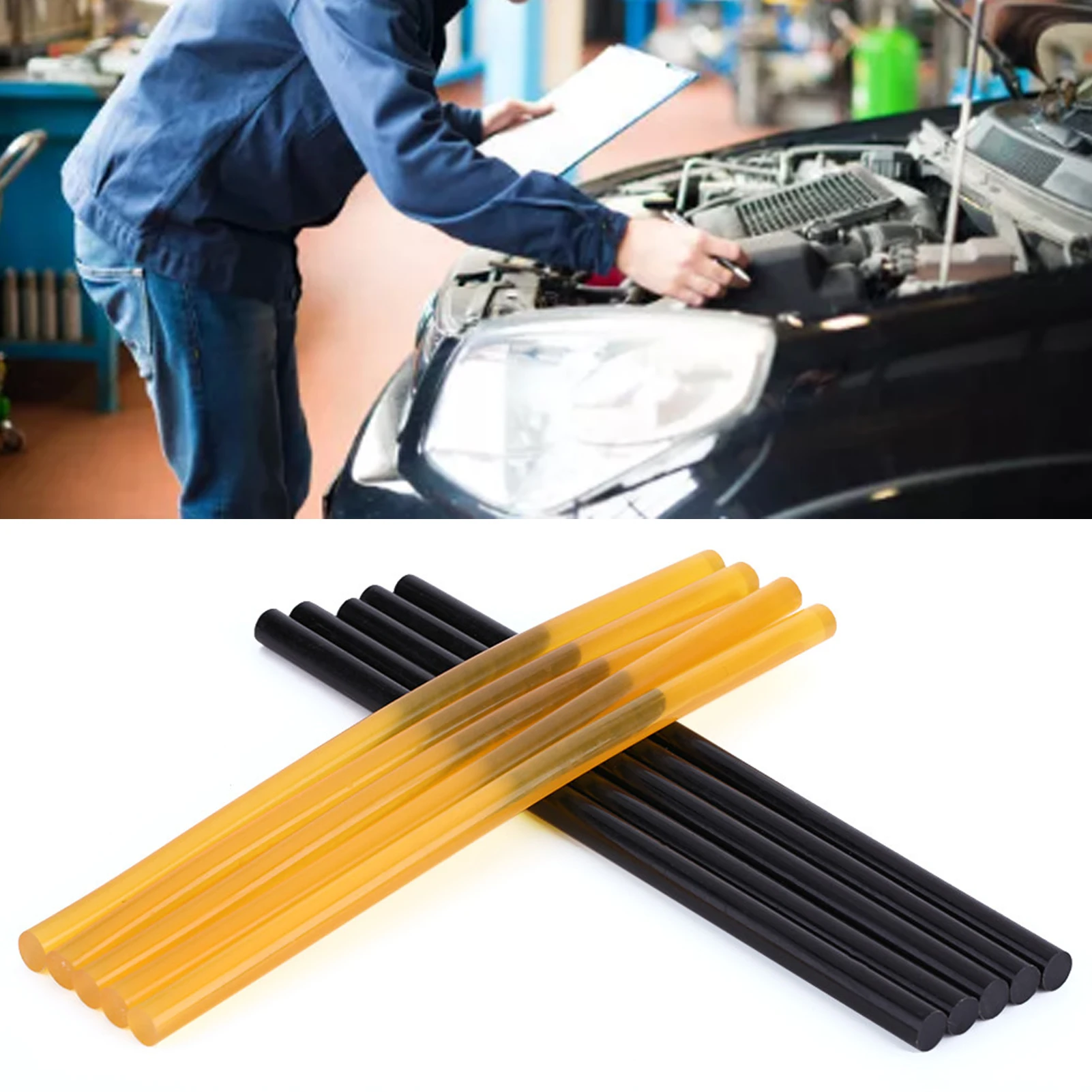 Hot Melt Glue Sticks Paintless Dent Repair Tools Car Body Hail Removal Kit 10Pcs Dent Repair Stick Dent Removal Stick