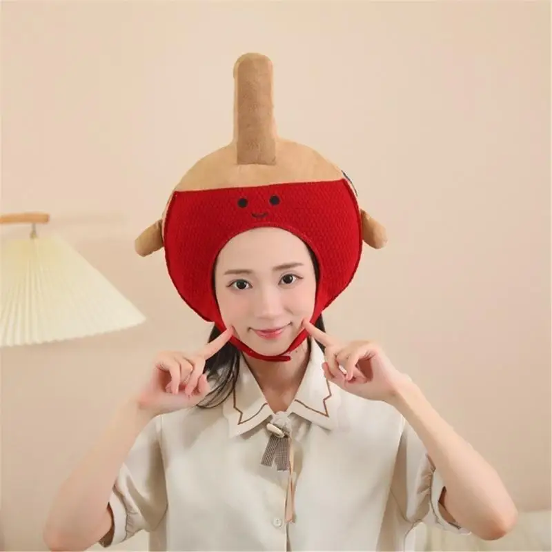 Funny Table Tennis Bats Hat for Adults Pingpong Racket Hat Headgear Birthday Party Headcover Hat Stage Shows Headwear 