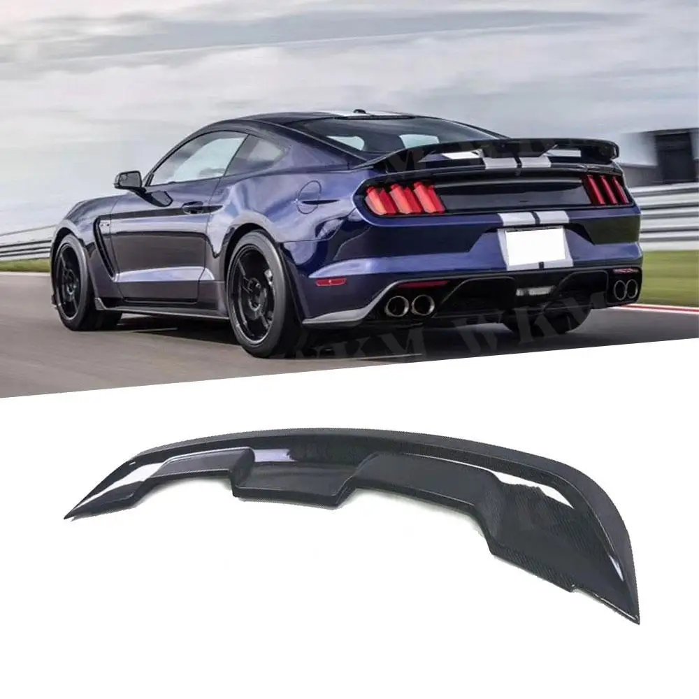 

Carbon Fiber Rear Boot Spoiler Wings for Ford Mustang GT V8 V6 Coupe 2015 -2019 FRP GT500 Style Spoiler Car Decoration