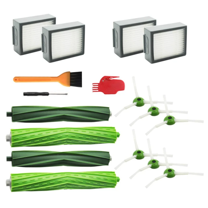 Irobot Roomba I7, I7 +, E5, E6, E7, 진공 청소기 액세서리 키트, 롤러 브러시, 사이드 브러시, 필터에 적합