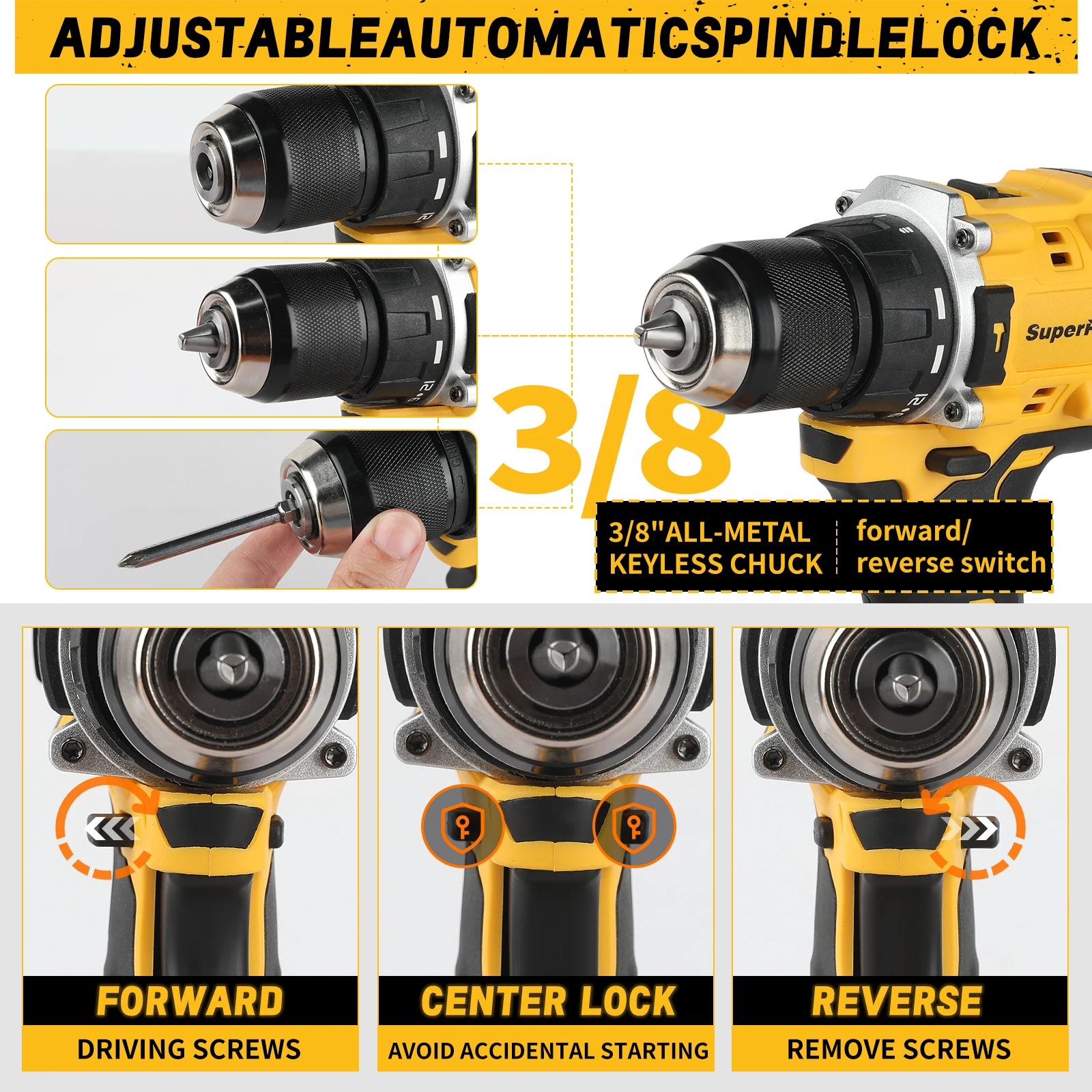 طقم مثقاب بدون فرشاة 20 فولت للإصلاح الاحترافي لحفر متعدد الوظائف لدبابيس بطارية ديوالت 18 فولت