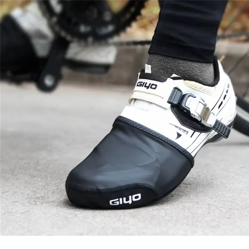 GIYO Cycling Shoes Covers Waterproof Winter Warmers Half Toe Shoe Cover for Mtb Road Shoes Reflective Sneakers Cycling Overshoes