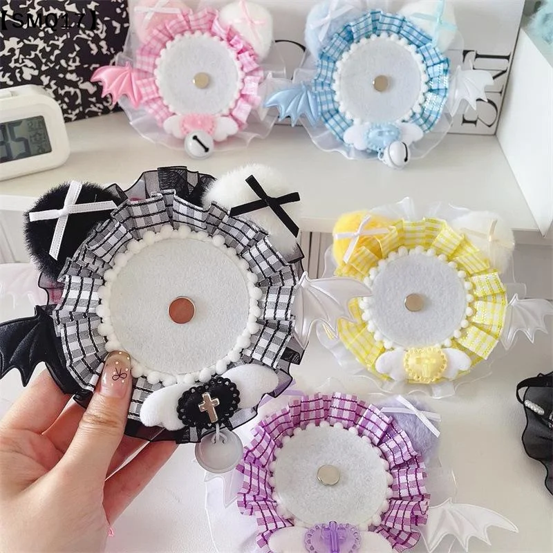 DIY Handcrafted Lace Anime Badge Holder Badge Base Itabag Pins Photo Display Bracket Ribbon Decoration For Ita Bag Ornament【SMQ】