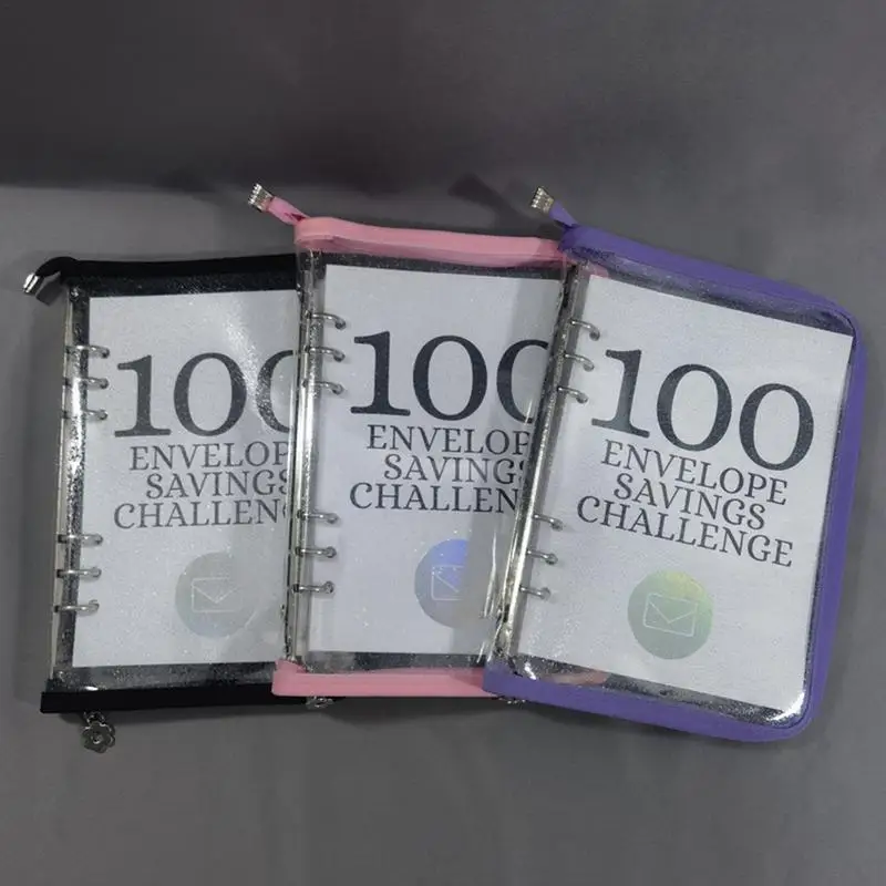 

100 Day Challenge Money Saving Binder Budget Binder With Cash Envelopes Binder Organizer For Budgeting Planner For Offices Home