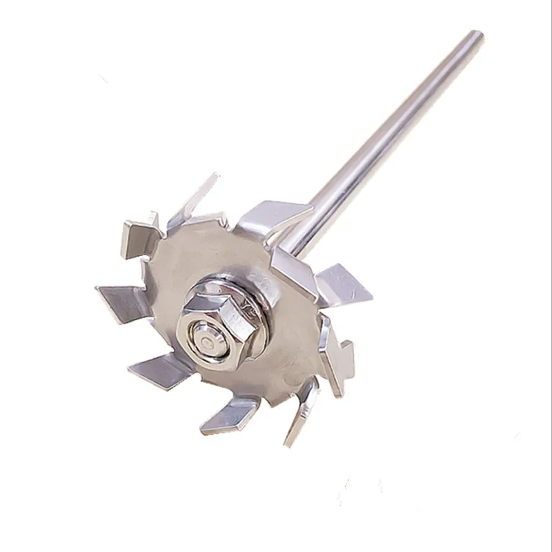 1set Lab Stainless Steel Dispersion Plate Paddle Dispersion Disk Dispersing Machine Blade with Agitating Stirring Rod