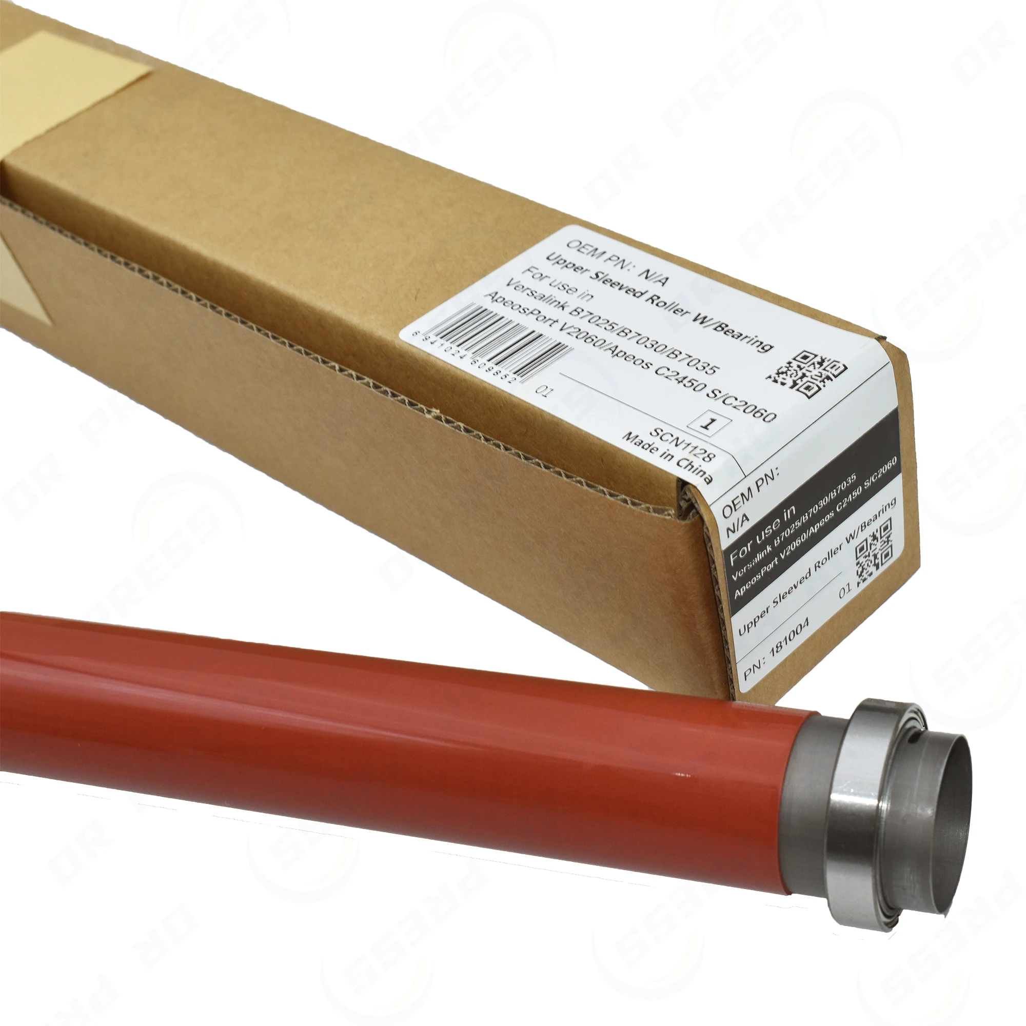 for CET Upper Fuser Roller for Xerox V2060 V3060 V3065  V C2263 C2265 Heating Roller with Bearing