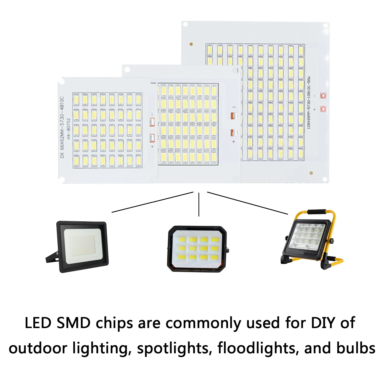 LED ديود COB رقاقة للإضاءة في الهواء الطلق ، مصفوفة الطاقة ، SMD5730 ، لوحات ضوء ، DC32-36V ، الصمام الثنائي ، الأضواء ، الكاشف ، 10 واط ، 20 واط ، 30 واط ، 50 واط