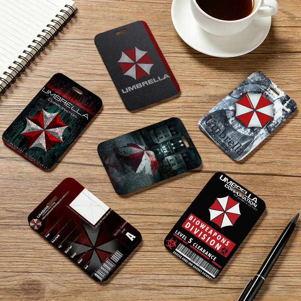 Étui de protection pour cartes R-Resident Evil Umbrella, porte-cartes de visite professionnel, porte-badges, porte-cartes de crédit unisexe, étui pour cartes d'identité et de transport