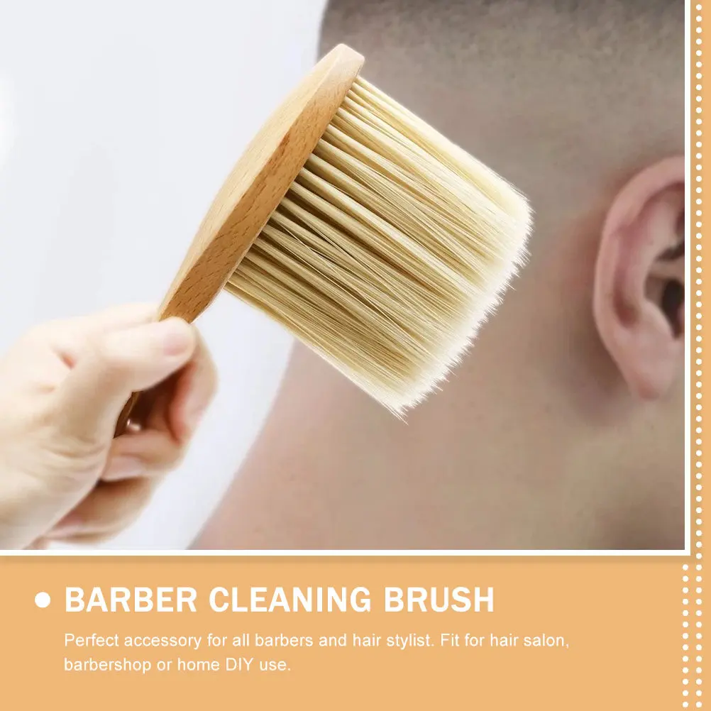 Barber Neck Duster Hair Cleaning Brush Gentle Skin-Friendly Design for Shaving Haircut Salon Barbershop Home DIY Use