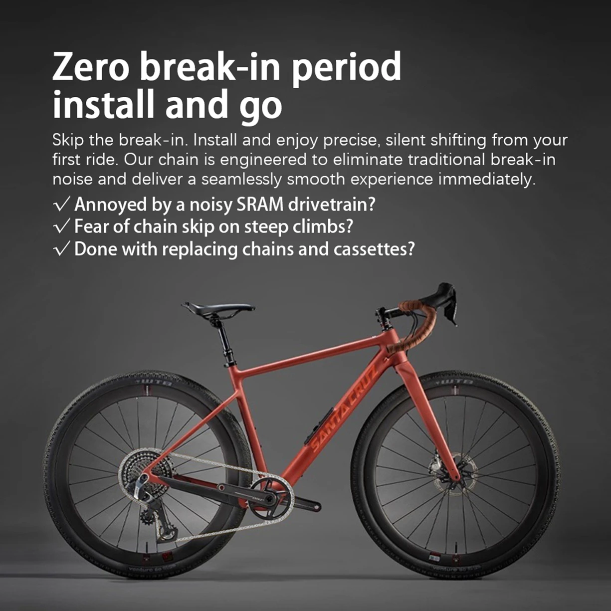 KMC X Flache 12-Gang-Fahrradkette Flattop-Design Mountainbike Curren für SRAM RED 12S MTB Rennrad Smooth Shifting – Detail 2